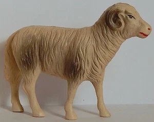 BIGHORN SHEEP CELLULOID RATTLE ROCKY MT RAM TOY BLOW-MOLDED VISCOLOID CO. - Picture 1 of 8