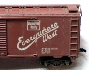 Modelo de tren Burlington Route Athearn escala HO vagón de carga CB&Q coche beat-up #35789 - Imagen 1 de 8