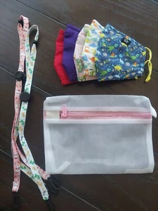 Toddler Kids Child Boys Girls Reusable Washable Cloth Fabric Face Mask Cover - Picture 1 of 5