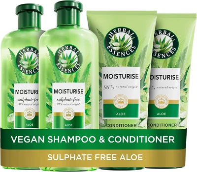 Herbal Essences Sulphate Free Shampoo Conditioner VALUE PACK 2x350ml 2x 250ml