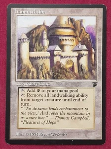 Magic The Gathering LEGENDS HAMMERHEIM tarjeta de tierra Magic The Gathering Magic The Gathering - Imagen 1 de 2
