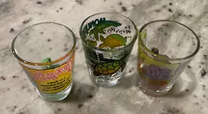 Collection of Shot Glasses Turtle Theme Lot of 3 - Picture 1 of 5