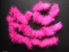New Lot of 7 pieces of French Marabou Cerise Various short lengths
