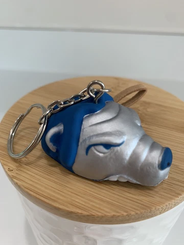 2 Detroit Lions Antenna Toppers Keychains Hang it Anywhere New Foam Lion Head Cover