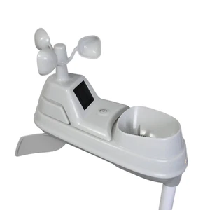 AcuRite Iris 5-in-1 Wettersensor Regenmesser 06004M Windgeschwindigkeitsrichtung weiß - Bild 1 von 4