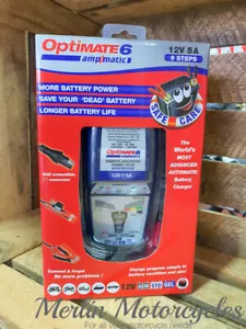 OPTIMATE 6 AMPMATIC CAR VAN BOAT MOTORHOME LEISURE BATTERY CHARGER OPTIMISER 12V - Picture 1 of 19