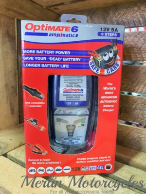 OPTIMATE 6 AMPMATIC AUTO VAN BOOT WOHNMOBIL FREIZEIT BATTERIE LADEGERÄT OPTIMIERER 12V - Bild 1 von 4