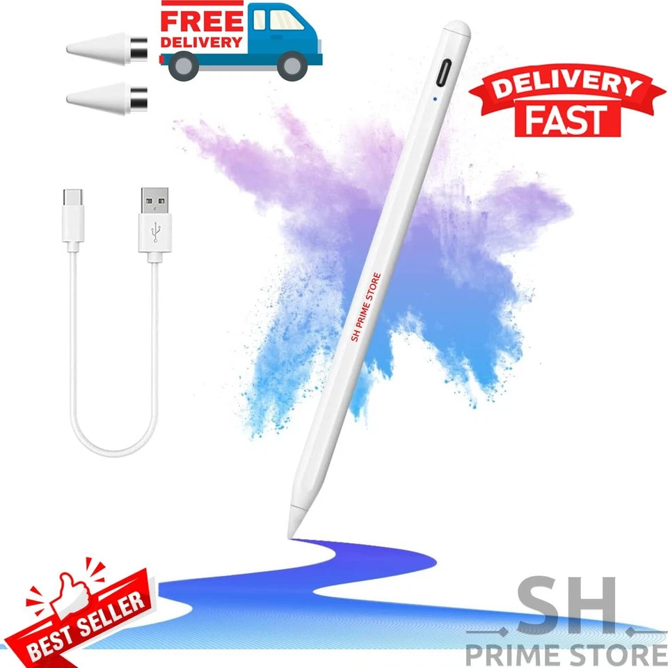 iPad Pencil Stylus Pen, Android Tablet iPhone Apple iPad Air/iPad Mini/iPad Pro - Image 1 of 4