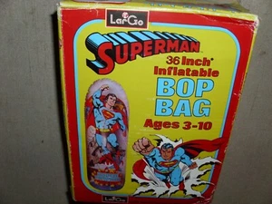 VINTAGE SUPERMAN SUPER POWERS BOP BAG SUPERFRIEND RARE DC COMIC JLA NEW MIB 1982 - Picture 1 of 12