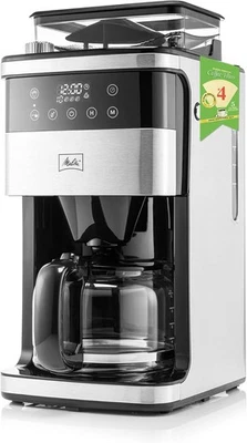 Melitta 10-Cup Fully Automatic Drip Coffee Maker, Stainless Steel & Black, 120-V - Image 1 of 4