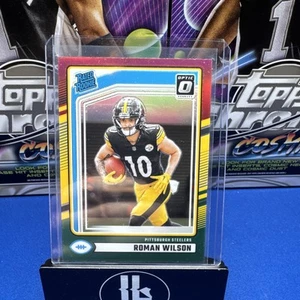 2024 Panini Donruss - Rated Rookie Roman Wilson #348 Optic Preview Red &... - Picture 1 of 2