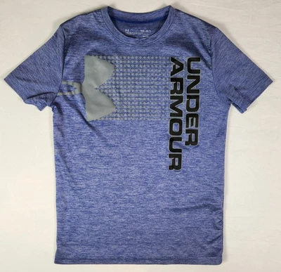 Boy’s Under Armour Short Sleeve Purple Shirt - Size Y-Large - Image 1 of 4
