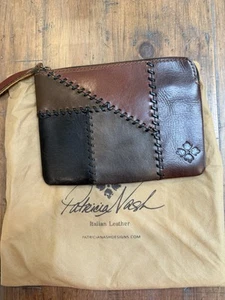 Patricia Nash Leder Handgelenktasche - Braun Mehrfarbig - Bild 1 von 5