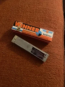 Suzuki Winner Harmonica 16 holes, with Case Used Musical Instrument Brass Reed - Picture 1 of 6