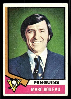 1974-75 Topps Marc Boileau #49 - Pittsburgh Penguins - Image 1 of 2