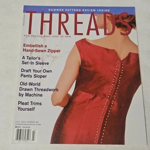 Threads Magazine July 2000 Number 89 Embellish a Hand-Sewn Zipper - Picture 1 of 4