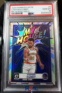 2020 Donruss Optic Stephen Curry My House Holo PSA 10 MVP / All Star / Champion - Picture 1 of 4