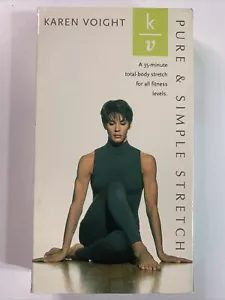 Karen Voight Pure & Simple Stretch VHS 1991 COLLECTIBLE VIDEO - Picture 1 of 2