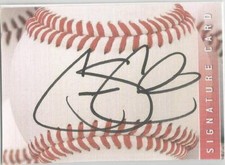 St. Louis Cardinals CARMEN CALI autographed Homemade Sweet Spot Card