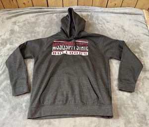 Mississippi State Bulldogs Hoodie Mens L Colloseum Gray Pullover Sweatshirt - Picture 1 of 13