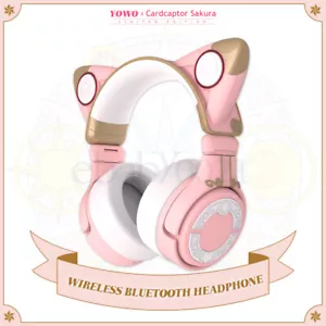 Auriculares inalámbricos Bluetooth YOWU x CARDCAPTOR SAKURA regalo sobre la oreja - Imagen 1 de 10