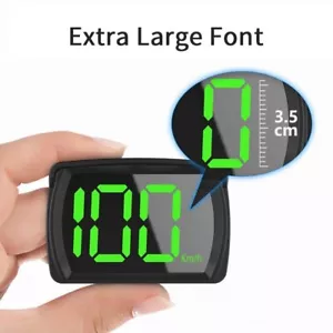 Car HUD Head Up Display 2.8" KM/H Speedometer with GPS for Bicycle Motorcycle Truck - Picture 1 of 10