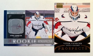 Vitek Vanecek Rookie Lot 2 Cards 2021 2022 Skybox & Upper Deck Retrospective - Picture 1 of 1