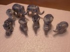 STATUETTE ELEPHANT porcelaine Lot de 8 elephants et elephanteaux TBE collection