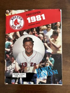 1981 Boston Red Sox vs Chicago White Sox MLB Program - Picture 1 of 5