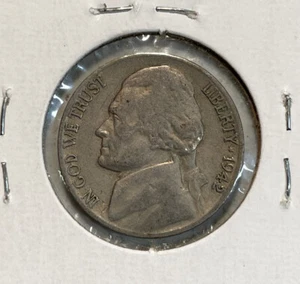1942 Jefferson Nickel - Error Coin Cracked Surface - Picture 1 of 2
