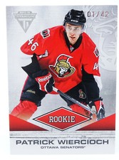 2011-12 Panini Titanium Spectrum #143 Patrick Wiercioch Hockey Card 1/42 Serial