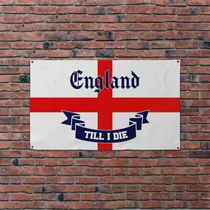 St George - England Till I Die 5x3ft Banner - Picture 1 of 4