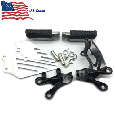 Soporte de estriberas delanteras para motocicleta Kawasaki Ninja ZX14/14R ZZR1400 2006-2018 Foto 1 de 4