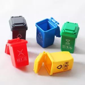 5× 1:12 Dollhouse Miniature Garbage Trash Can Rubbish Bin Toy Model Doll's House - Picture 1 of 5
