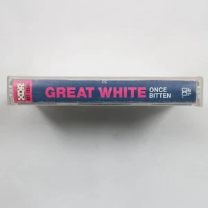 Great White - Once Bitten CASSETTE TAPE - 1st US clear issue - Picture 1 of 8