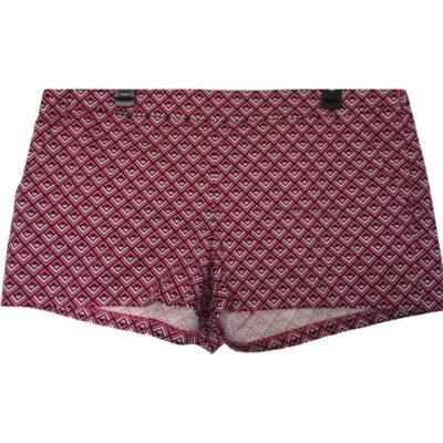 Express Shorts Womens Sz 8 Pink Black White Diamond Geo Stripe Print 2.25"inseam - Image 1 of 4