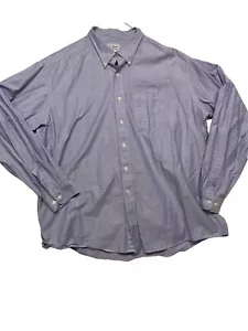 L.L. BEAN Camicia Uomo XXL Viola Chiaro Manica Lunga 100% Cotone Pima - Foto 1 di 7