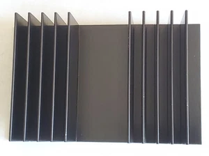 2pcs Aluminum Black Anodized Heatsink Heat Sink 4.75" x 3.00" x 1.30" - Picture 1 of 7