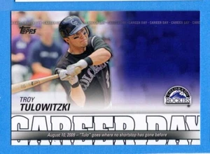 2012 Topps Career Day #CD24 Troy Tulowitzki Rockies - Picture 1 of 1