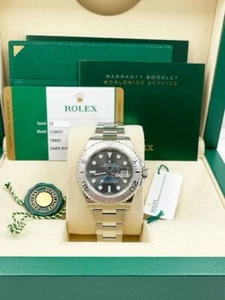 Rolex Yacht Master 116622 40mm Rhodium Dial Platinum Steel Box Paper 2018 - Picture 1 of 6