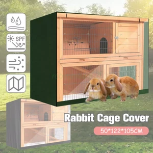NEW HOT 4FT Rabbit Cage Double Dust Cover Waterproof and Windproof Rabbit Cage - Picture 1 of 11