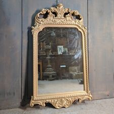 Large Gold Carved Wooden Baroque Style Mirror