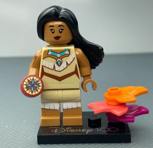 LEGO Pocahontas Disney 100 Minifigure CMF 71038 Figure Leaves & Stand - Picture 1 of 11