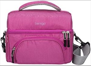 NEW Bentgo Deluxe Lunch Bag Cooler Purple Insulated Durable 10” x 7” x 7” 