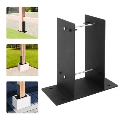 Modern Fence Post Base Post Anchor Bracket Post Support Anchor Base 30*14*30cm - Image 1 of 4