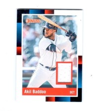 2022 Donruss Retro 1988 Materials Jersey #R88M-AB Akil Baddoo Tigers