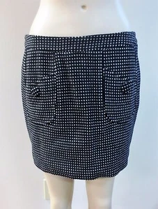 ADAM PLUS EVE Adam Lippes On Trend Black White Polka Dot Skirt Sz 4 EUC - Picture 1 of 7