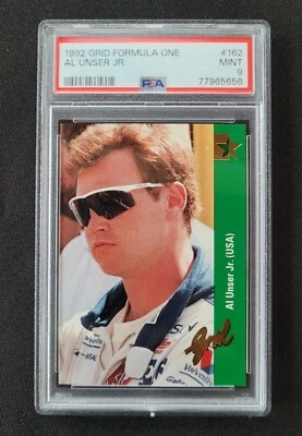 1992 Grid Formula One Al Unser Jr. #162 Graded PSA 9 MINT - Image 1 of 2