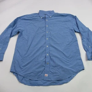 Vineyard Vines Shirt Mens Large Long Sleeve Blue Checks Classic Fit Murray - Picture 1 of 10