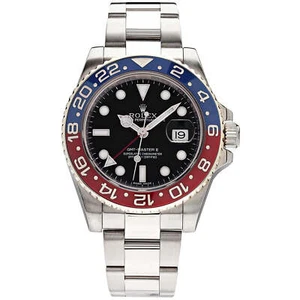 Rolex GMT-Master II 40mm Pepsi Black Dial 18K White Gold Oyster Watch 116719BLRO - Picture 1 of 17